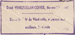 Venezuela 1940. Lettre Pour Le Mexique. Flamme Manuelle Au Verso. Buvez Le Café Du Vénézuéla, Supérieur Aux Meilleurs - Autres & Non Classés