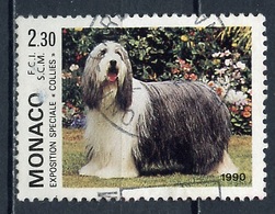 Monaco 1990 Y&T N°1715 - Michel N°1952 (o) - 2,30f Bearded Collie - Usati