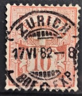 SWITZERLAND 1882 - Canceled - Sc# 79 - 10r - Oblitérés