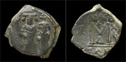 Byzantine Heraclius, Heraclius Constantine And Martina AE Follis - Byzantinische Münzen