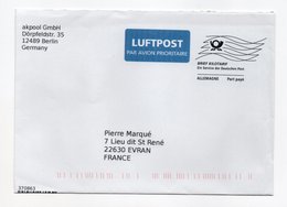 Enveloppe DEUTSCHE BUNDENPOST ALLEMAGNE Oblitération LUFTPOST BRIEF KILOTARIF - Máquinas Franqueo (EMA)