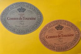 14232 - Cuvée Des Comtes De Touraine Blanc Foussy 4 étiquettes - Autres & Non Classés