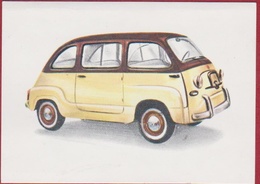 Chromo Chocolade Jacques Auto Autos Retro Voiture Car 1962 Nr. 88 FIAT MULTIPLA '60s - Jacques