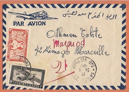 Lettre Par Avion Saîgon Viet - Nam 1950 Destination Marseille - Briefe U. Dokumente