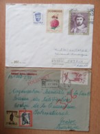 Pologne / Polska - 2 Enveloppes (1959, 1989) Dont Une Recommandée Du Ministère De La Santé Polonais Pour L'OMS En Suisse - Collections