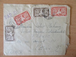 Indochine - Enveloppe Circulée En 1951 Vers Paris Par Avion - Lettres & Documents