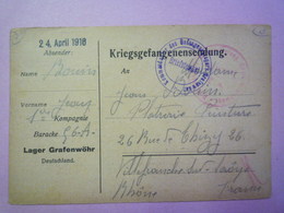 GP 2020 - 2505  Kriegsgefangenensendung  LAGER - GRAFENWÖHR   1916   XXX - 1914-18