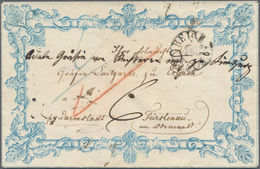 Bayern - Vorphila: 1847, "ROSENHEIM" Fingerhutstempel Auf Kleinem, Wundervollem ZIERBRIEF An Gräfin - Prephilately