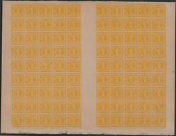 Bayern - Marken Und Briefe: 1862, 1 Kreuzer Gelb, Ungebrauchter Schalterbogen Von 90 Marken Mit 23,5 - Otros & Sin Clasificación