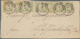 Bayern - Marken Und Briefe: Ca. 1875, Briefvorderseite Mit 7 Stk. 1 Kreuzer-Marken Von REGENSBURG Na - Other & Unclassified