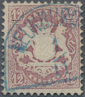 Bayern - Marken Und Briefe: 1870, 12 Kr. Lila, Wz. Enge Rauten, Farbfrisches Exemplar In (bis Auf Ei - Other & Unclassified