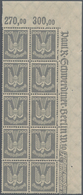 Deutsches Reich - Weimar: 1924, FLUGPOSTMARKEN Holztaube 5 Pf - 300 Pf, Komplette Einheit Von 10 Sät - Unused Stamps