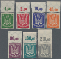Deutsches Reich - Weimar: 1924, FLUGPOSTMARKEN Holztaube 5 Pf - 300 Pf, Kompletter Satz Mit Ungefalt - Unused Stamps