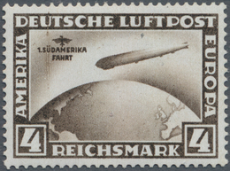 Deutsches Reich - Weimar: 1930, Flugpostmarken: 1. Südamerikafahrt Des LZ Zeppelin 4 M Schwarzbraun - Unused Stamps