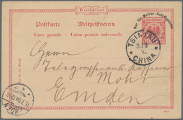 Deutsche Kolonien - Kiautschou - Ganzsachen: 1898: "TSINGTAU 31.5.98 CHINA" Auf Marine-Schiffspost-G - Kiautchou
