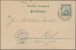 Deutsche Kolonien - Kiautschou - Besonderheiten: 1903, (21.7.), 5 Pfg. GA-Karte Mit Rs. Bildzudruck - Kiauchau