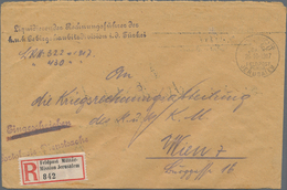 Militärmission: 1917, Feldpostbrief Als Eingeschriebene Portofreie Dienstsache Mit Poststempel: "FEL - Turquia (oficinas)