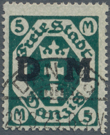 Danzig - Dienstmarken: 1933, 5 M Mit Wasserzeichen 3X, Zeitgerecht Gestempelt, Fotoattest Soecknick - Otros & Sin Clasificación