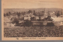 C. P. A. -  LAURIERE - VUE GENERALE - HIRONDELLE - REPAS LOUBIERE - - Lauriere