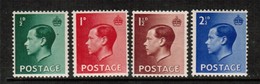 GREAT BRITAIN  Scott # 230-3* VF MINT LH (Stamp Scan # 638) - Ongebruikt