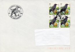 BELGIQUE : OISEAUX ETOURNEAU Oblitération Temporaire 1996 4 Timbres - Passeri