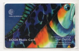 SAINTE LUCIE REF MV CARDS STL-321C BLUE FISH Année 1999 20$ 321CSLC - Santa Lucia