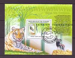 GUINEE  2009 WWF-TIGRES YVERT N°B1061 OBLITERE - Used Stamps