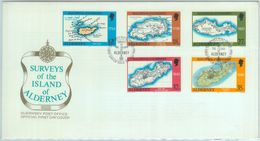 84229 - ALDERNEY - Postal History - FDC COVER 1989 - MAPS - Alderney