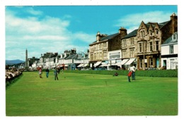 Ref 1356 - Golf Postcard - Putting Green Helenburgh Scotland - Argyllshire