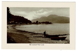 Ref 1357 - Real Photo Postcard - Ben Lomond From Luss - Dunbartonshire Scotland - Dunbartonshire