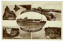 Ref 1358 - Multiview Postcard - John O' Groats - Caithness Scotland - Caithness