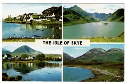 Ref 1358 - 1966 Multiview Postcard - Kyleakin - Broadford - Red Hills Isle Of Skye Scotland - Inverness-shire