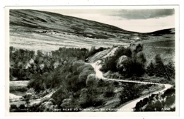 Ref 1358 - Real Photo Postcard - The Road To Tomintoul By Craighalkie - Moray Scotland - Moray