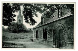 Ref 1358 - Early Postcard - Oakham Castle & Church - Rutland - Rutland