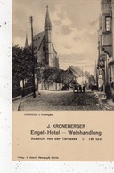 KIEDRICH I. RHEINGAU J. KRONEBERGER ENGEL-HOTEL WEINHANDLUNG AUSSICHT VON DER TERRASSE - Rheingau