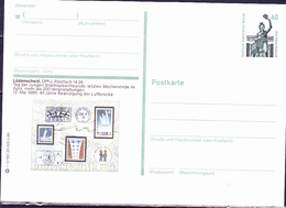 Berlin - Bildpostkarte Lüdenscheid (MiNr: P 128 - Druckvermerk: T 12/82 20.000 2.89) 1989 - Postfrisch - Postcards - Mint