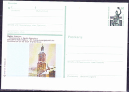Berlin - Bildpostkarte Berlin-Spandau (MiNr: P 128 - Druckvermerk: T 12/179 20.000 2.89) 1989 - Postfrisch - Postcards - Mint