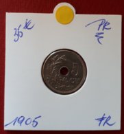 5 Centimes 1905 Frans - Prachtig - 5 Cent