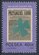 Poland Polska Polen 1965 Mi 1585 YT 1438 SG 1564 ** Zeitschrift Der Volksfreund / The Friend Of People - Journal - Other & Unclassified
