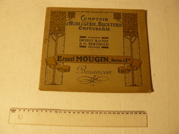 Catalogue Comptoir D'Horlogerie, Bijouterie Orfèvrerie. E. Mougin & O. Berthoud. Henri Girard. Besançon. Vers 1920. De 3 - Orologi Gioielli