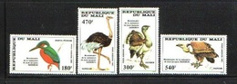 Mali 1985 Yv. PA 503/6 ** PA 503/506 ** Oiseaux - Birds - Audubon - Martin Pecheur Kingfisher Autruche Vautour Outarde - Mali (1959-...)