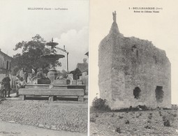 BELLEGARDE LA FONTAINE+RUINES DU CHATEAU - Bellegarde