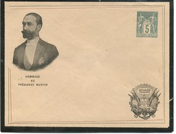 ENTIER POSTAL - 5 Cme SAGE - Overprinted Covers (before 1995)