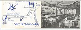 Cdv Carte De Visite 66 Port Vendres Bar Restaurant Aux Pecheurs Quai Du Fanal - Visitenkarten