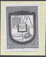 AUSTRIA (1972) University Emblem. Black Print. Scott No 930, Yvert No 1230. Centennial Of University Of Agriculture. - Probe- Und Nachdrucke