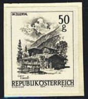 AUSTRIA (1975) Farmhouses. Black Print. Scott No 958, Yvert No 1303. - Ensayos & Reimpresiones