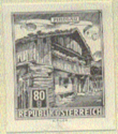 AUSTRIA (1962) Old Farmhouse. Black Print. Scott No 692, Yvert No 954A. - Prove & Ristampe