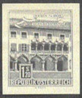 AUSTRIA (1962) Kornmesser House. Black Print On Thick Paper. Scott No 694, Yvert No 955A. - Prove & Ristampe