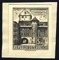 AUSTRIA (1960) Chur Gate. Black Print. Scott No 628, Yvert No 873ad. - Prove & Ristampe