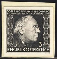 AUSTRIA (1966) Josef Hoffmann. Black Print. Scott No 760, Yvert No 1040. - Essais & Réimpressions